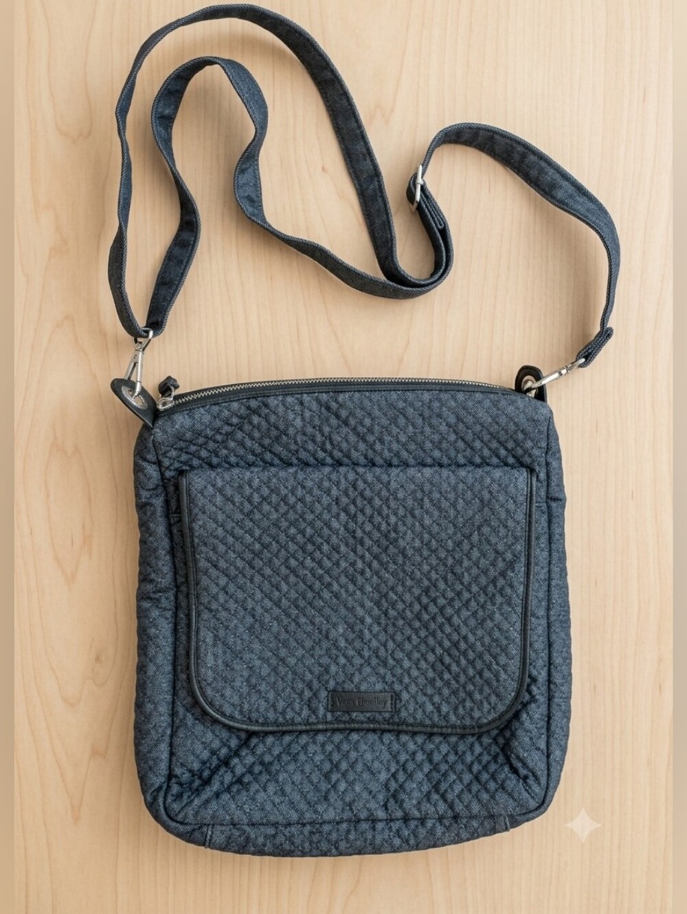 Vera Bradley Dark Denim Quilted Crossbody Bag